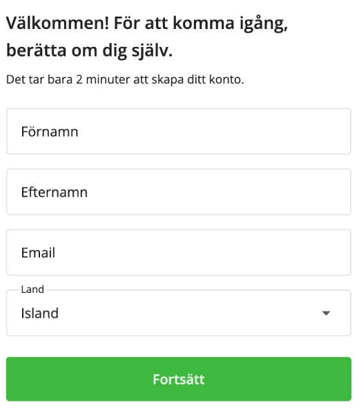 Registrering